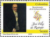 Colombia 2009 Bicentenary of Independence-Stamps-Colombia-StampPhenom
