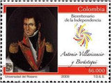 Colombia 2009 Bicentenary of Independence-Stamps-Colombia-StampPhenom