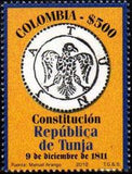 Colombia 2012 Bicentenary of the Constitution-Stamps-Colombia-StampPhenom