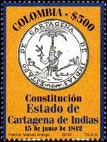 Colombia 2012 Bicentenary of the Constitution-Stamps-Colombia-StampPhenom