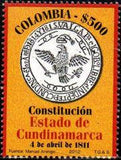 Colombia 2012 Bicentenary of the Constitution-Stamps-Colombia-StampPhenom