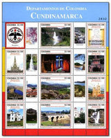 Colombia 2013 Departments of Colombia - Cundinamarca-Stamps-Colombia-StampPhenom