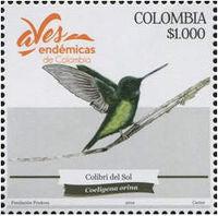 Colombia 2018 Endemic Birds-Stamps-Colombia-StampPhenom