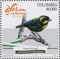 Colombia 2018 Endemic Birds-Stamps-Colombia-StampPhenom