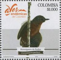 Colombia 2018 Endemic Birds-Stamps-Colombia-StampPhenom