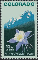 United States of America 1977 Colorado - Columbine and Rocky Mountains