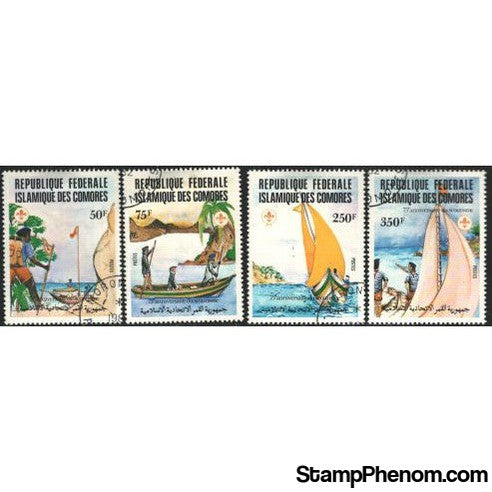 Comoros Scouting , 4 stamps