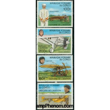 Congo Aircraft , 4 stamps