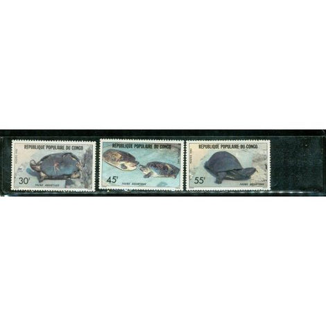 Congo 1982 Turtles , 3 stamps