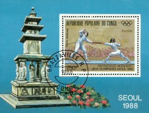 Congo Olympics , 1 souvenir sheet