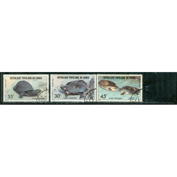 Congo Turtles , 3 stamps