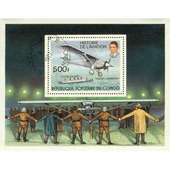 Congo Famous People , 1 souvenir sheet - Congo Famous People , 1 souvenir sheet