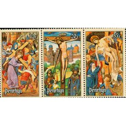 Cook Islands Christ , 3 stamps