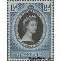 Gambia 1953 Coronation of Queen Elizabeth II