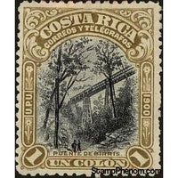 Costa Rica 1901 Birris Railway Bridge-Stamps-Costa Rica-Mint-StampPhenom