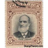 Costa Rica 1901 Jesús Jimenez (1823-1897)-Stamps-Costa Rica-Mint-StampPhenom