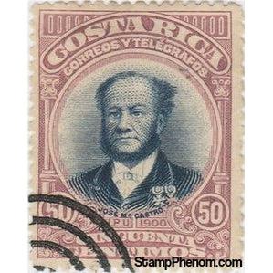 Costa Rica 1901 José M. Castro (1818-1891)-Stamps-Costa Rica-Mint-StampPhenom