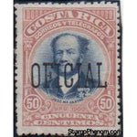 Costa Rica 1901 José M. Castro overprinted "OFICIAL"-Stamps-Costa Rica-Mint-StampPhenom