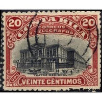 Costa Rica 1901 National Theatre-Stamps-Costa Rica-Mint-StampPhenom