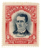 Costa Rica 1907 José M. Cańas-Stamps-Costa Rica-Mint-StampPhenom