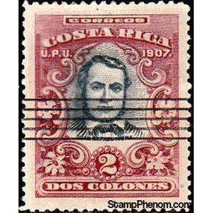 Costa Rica 1907 Juan Rafael Mora Porras-Stamps-Costa Rica-Mint-StampPhenom