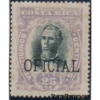 Costa Rica 1908 Eusebio Figueroa Oreamuno overprinted "OFICIAL"-Stamps-Costa Rica-Mint-StampPhenom