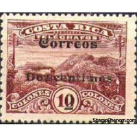 Costa Rica 1912 Telegrafos / Correos dos centimos 2c on 10Col-Stamps-Costa Rica-Mint-StampPhenom