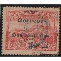 Costa Rica 1912 Telegrafos / Correos dos centimos 2c on 2Col-Stamps-Costa Rica-Mint-StampPhenom