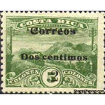 Costa Rica 1912 Telegrafos / Correos dos centimos 2c on 5Col-Stamps-Costa Rica-Mint-StampPhenom