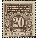 Costa Rica 1915 Numeral-Stamps-Costa Rica-Mint-StampPhenom