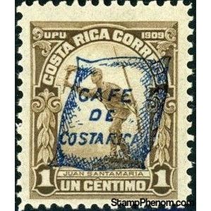 Costa Rica 1922 Juan Santamaria Monument overprinted-Stamps-Costa Rica-Mint-StampPhenom