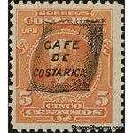 Costa Rica 1922 Mauro Fernández Acuña overprinted-Stamps-Costa Rica-Mint-StampPhenom