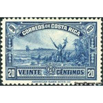 Costa Rica 1923 Columbus at Cariari-Stamps-Costa Rica-Mint-StampPhenom