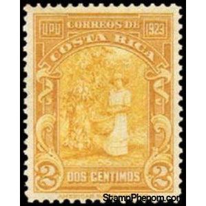 Costa Rica 1923 Harvesting Coffee-Stamps-Costa Rica-Mint-StampPhenom