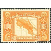 Costa Rica 1923 Map of Costa Rica-Stamps-Costa Rica-Mint-StampPhenom