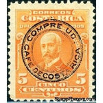 Costa Rica 1923 Mauro Fernández Acuña overprinted-Stamps-Costa Rica-Mint-StampPhenom