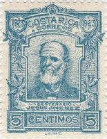 Costa Rica 1923 President Jesús Jimenez (1823-1897)-Stamps-Costa Rica-Mint-StampPhenom