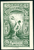 Costa Rica 1924 Discus Throwing-Stamps-Costa Rica-Mint-StampPhenom