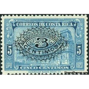 Costa Rica 1925 General Post Office surcharged-Stamps-Costa Rica-Mint-StampPhenom