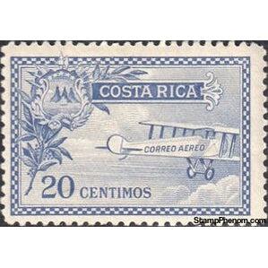 Costa Rica 1926 Airplane-Stamps-Costa Rica-Mint-StampPhenom