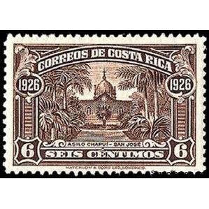 Costa Rica 1926 Chapui Asylum, San Jose-Stamps-Costa Rica-Mint-StampPhenom