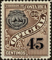 Costa Rica 1926 Coat of Arms-Stamps-Costa Rica-Mint-StampPhenom