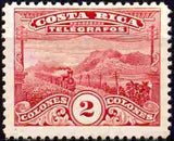 Costa Rica 1927 Landscape and Train-Stamps-Costa Rica-Mint-StampPhenom