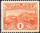 Costa Rica 1927 Landscape and Train-Stamps-Costa Rica-Mint-StampPhenom