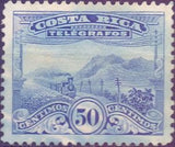 Costa Rica 1927 Landscape and Train-Stamps-Costa Rica-Mint-StampPhenom