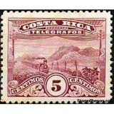 Costa Rica 1927 Landscape and Train-Stamps-Costa Rica-Mint-StampPhenom