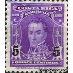 Costa Rica 1928 Simon Bolivar surcharged-Stamps-Costa Rica-Mint-StampPhenom