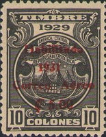 Costa Rica 1931 Arm with red overprint-Stamps-Costa Rica-Mint-StampPhenom