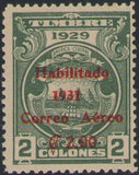 Costa Rica 1931 Arm with red overprint-Stamps-Costa Rica-Mint-StampPhenom