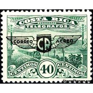 Costa Rica 1932 Landscape and Train with overprint-Stamps-Costa Rica-Mint-StampPhenom